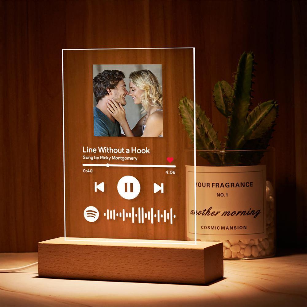 Spotify Glass Frame-Custom Spotify Art Plaque With Scannable - MyPhotoWalletAU