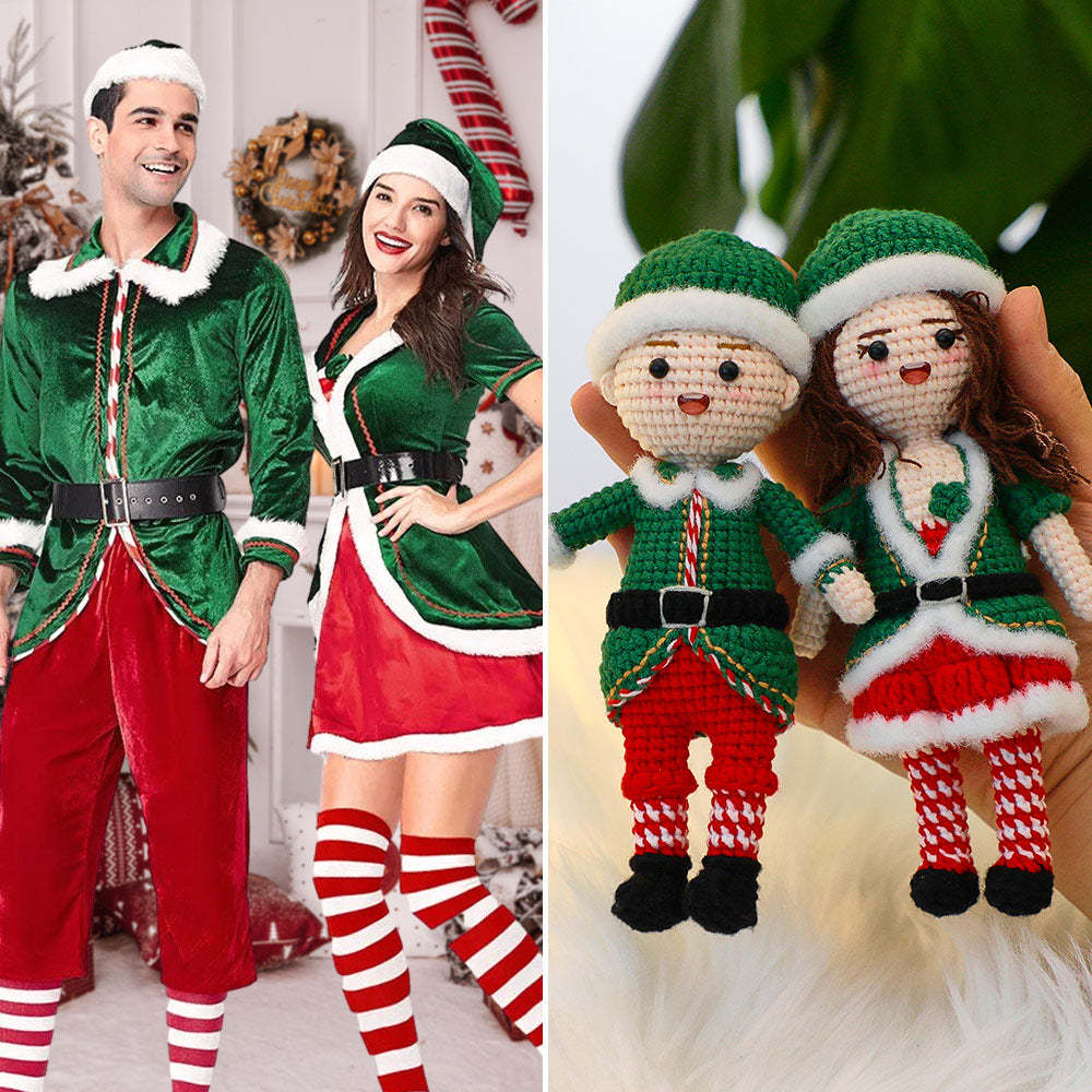 Full Body Custom Crochet Dolls Personalized Christmas Gifts Handmade Mini Look alike Dolls - myphotowalletau