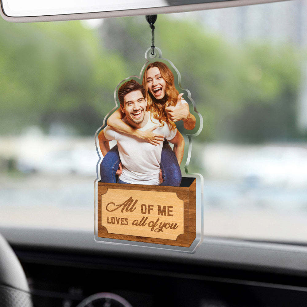 Personalized Car Hanging Ornament Gift for Him God Blessed The Broken Road Led Me Straight To You - mycustomtirecover