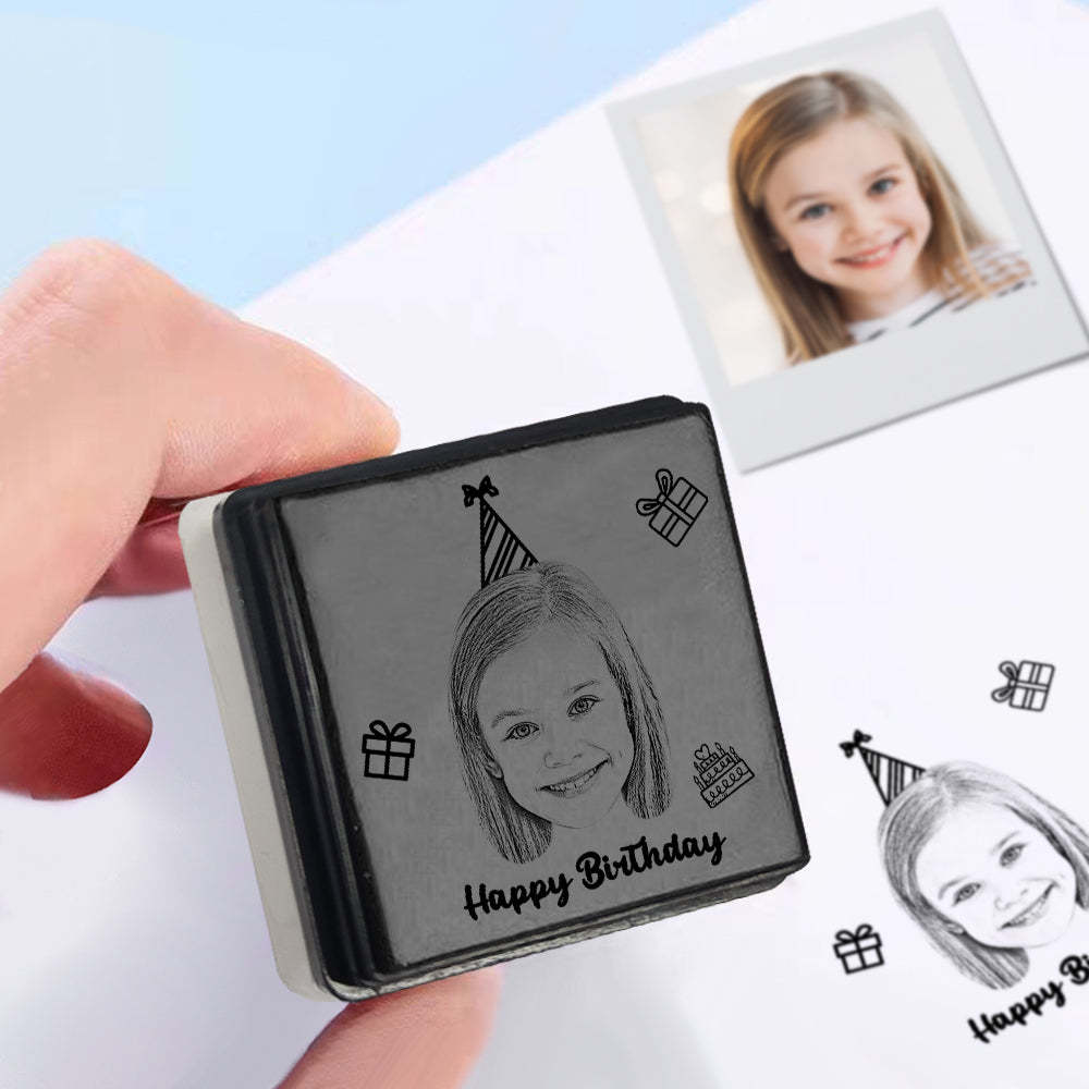 Custom Portrait Stamp Personalized Photo Stamps Gifts for Birthday - myphotowalletau