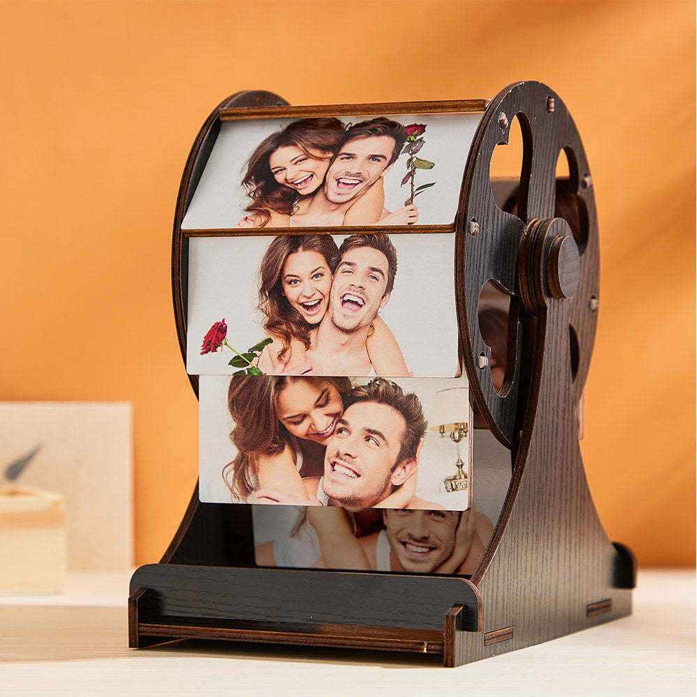 Custom Photo Ornaments Creative Photo Frame Mini Ferris Wooden Gifts - myphotowalletau