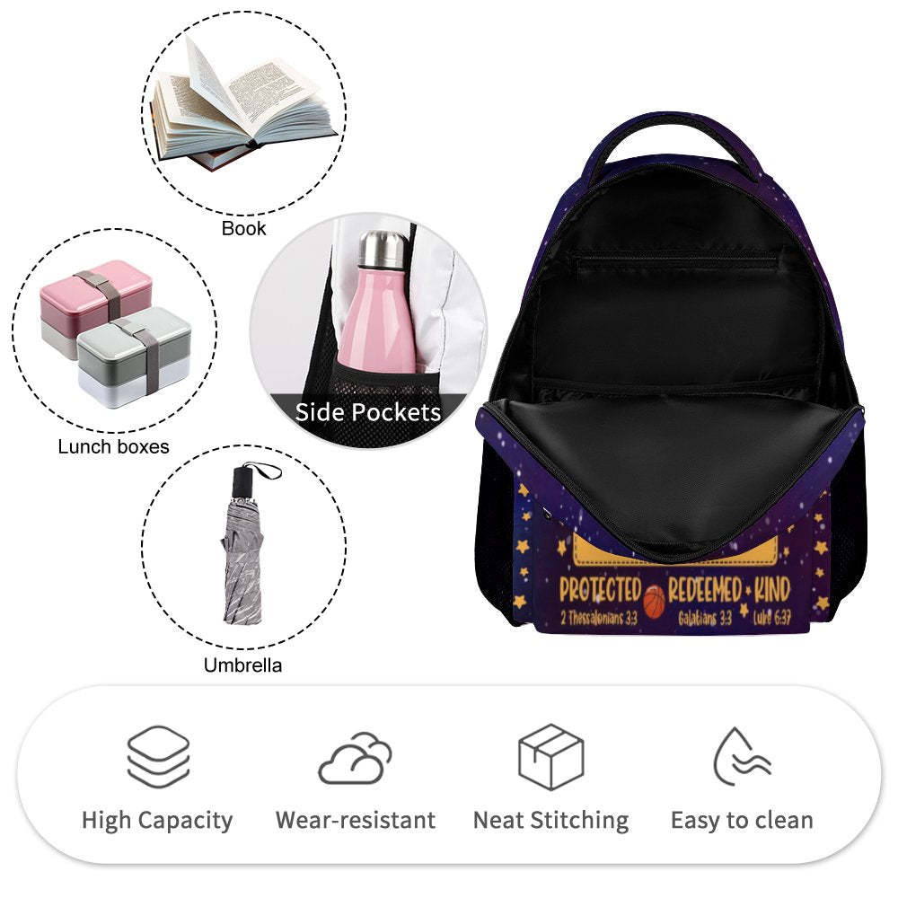 Personalized Back To School Name Backpack for Girls and Boys  God Says I Am - 