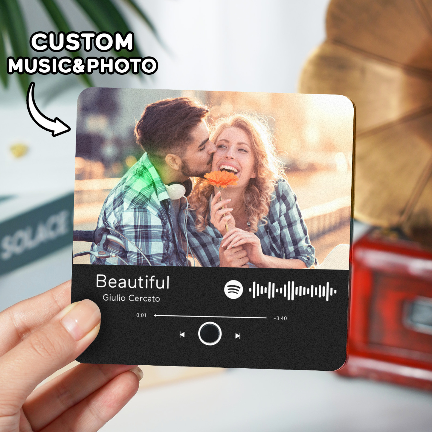 Customized Printed Music Fridge Sticker Calendar Photo Gifts Music Wall Photo Sticker Music Movement That Can Be Played Without Cell Phone Best Gift