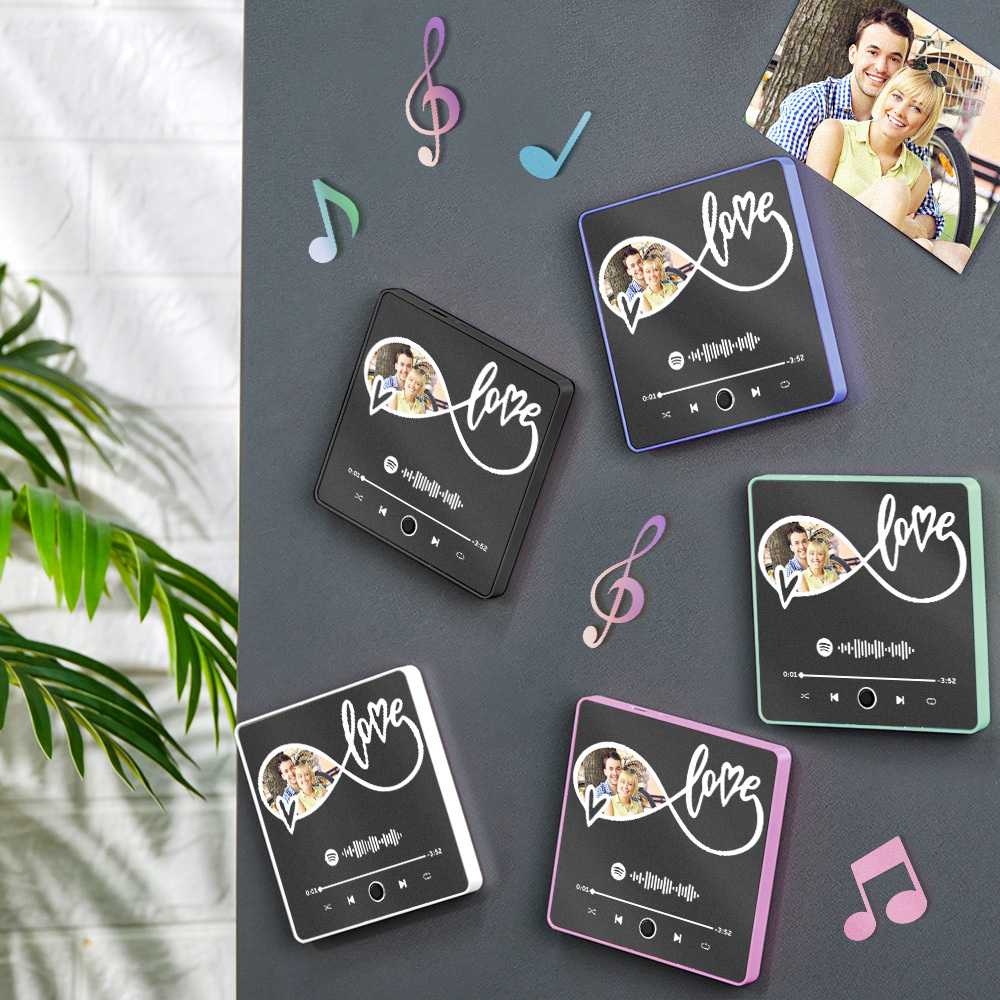 Customized Multiple Photo Music Fridge Magnet Can Play Songs Personalised Photo Fridge Magnet - 