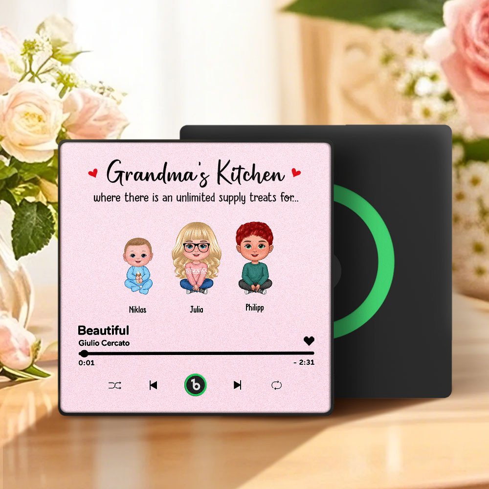 Custom Music Fridge Magnet Mother's Day Music Wall Photo Sticker That Plays Music Without Cell Phone Multiple Styles - 