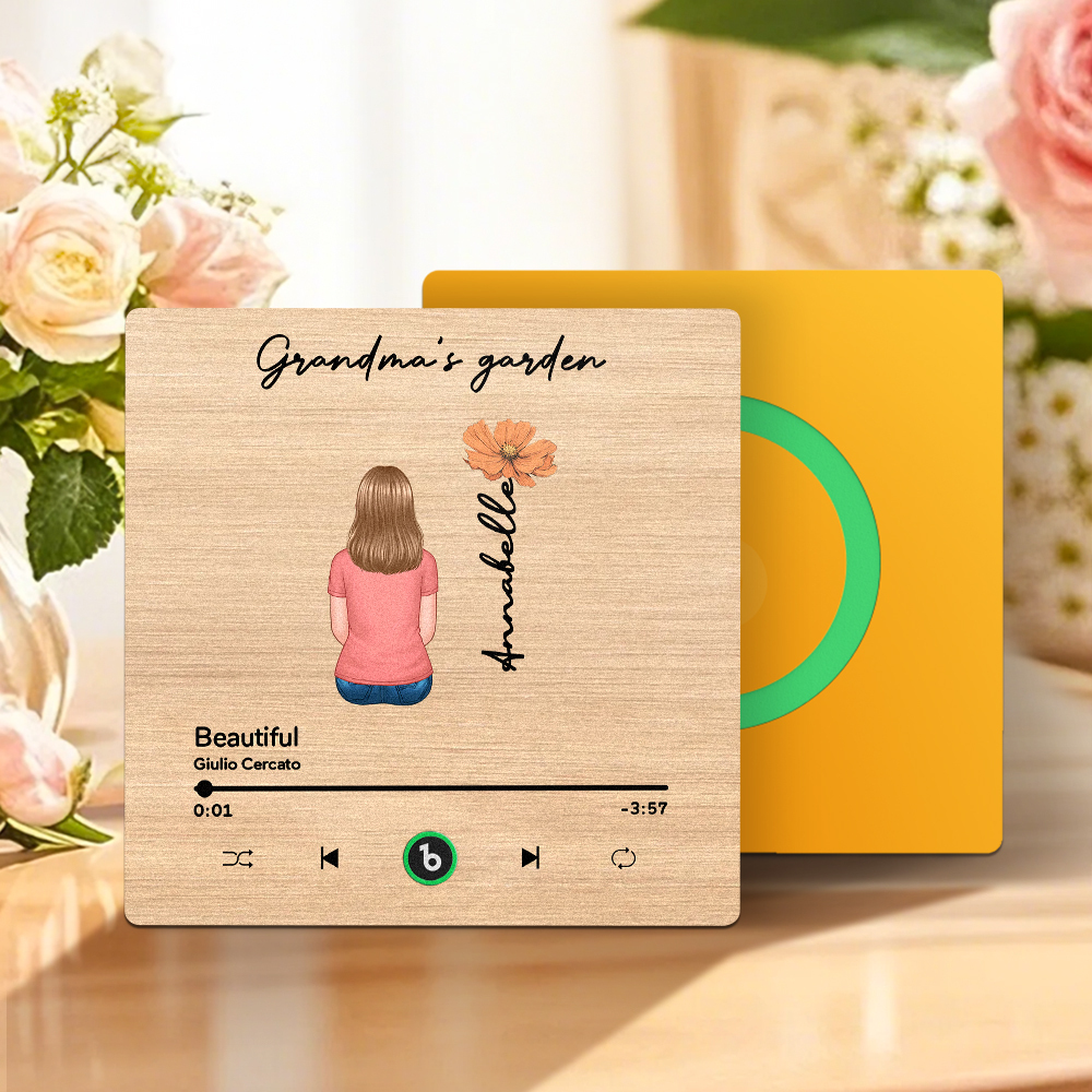 Mother's Day Custom Music Fridge MagnetMusic Wall Photo Sticker That Plays Music Without Cell Phone Multiple Styles - 