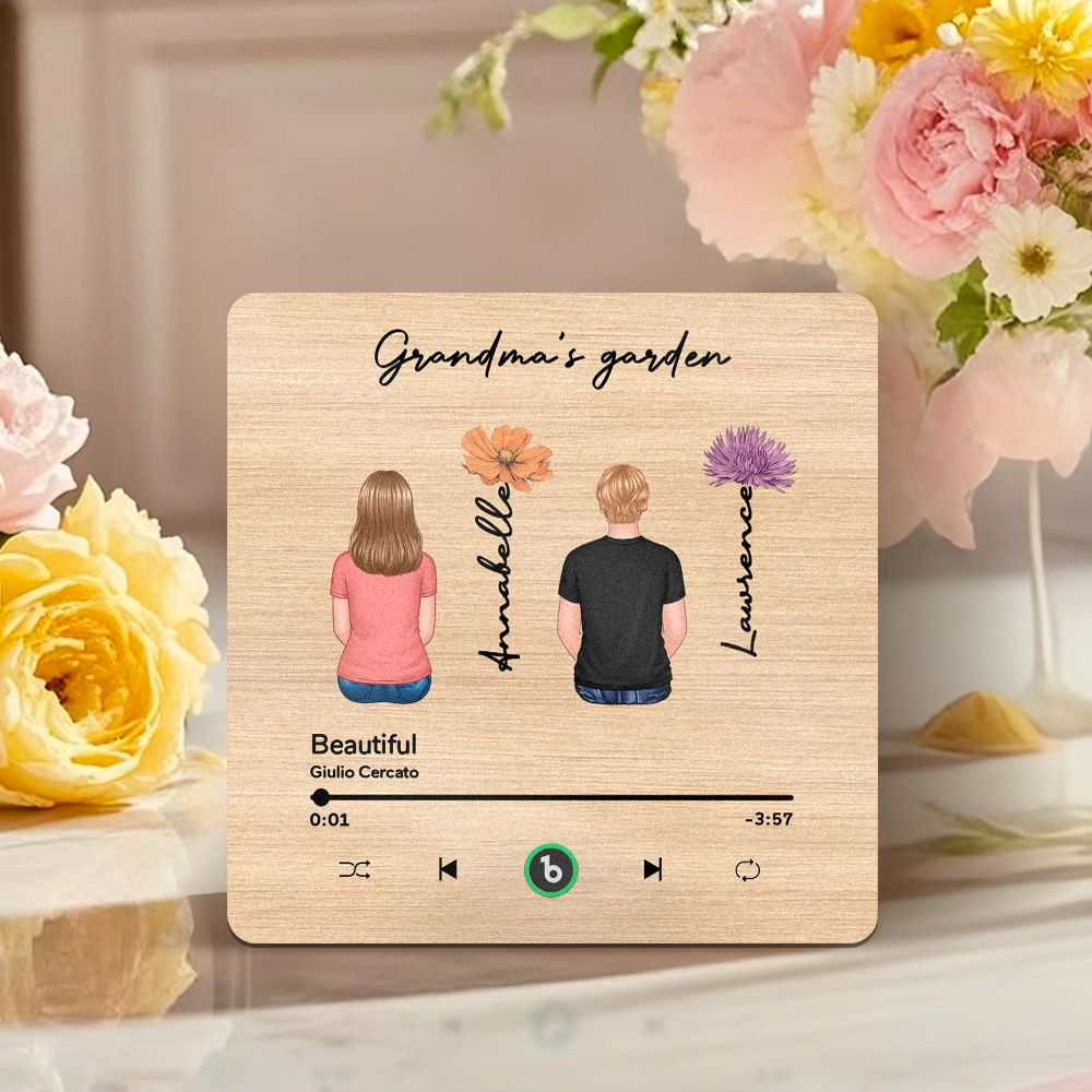 Mother's Day Custom Music Fridge MagnetMusic Wall Photo Sticker That Plays Music Without Cell Phone Multiple Styles - 