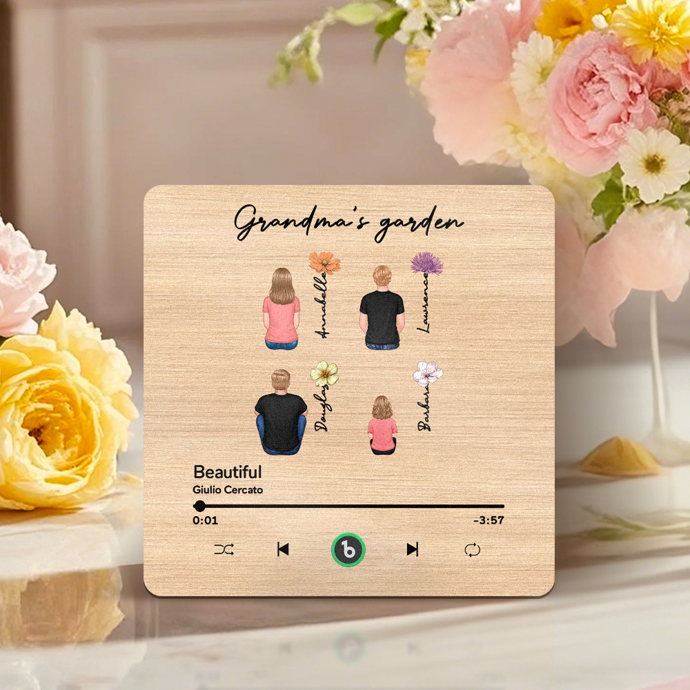 Mother's Day Custom Music Fridge MagnetMusic Wall Photo Sticker That Plays Music Without Cell Phone Multiple Styles - 