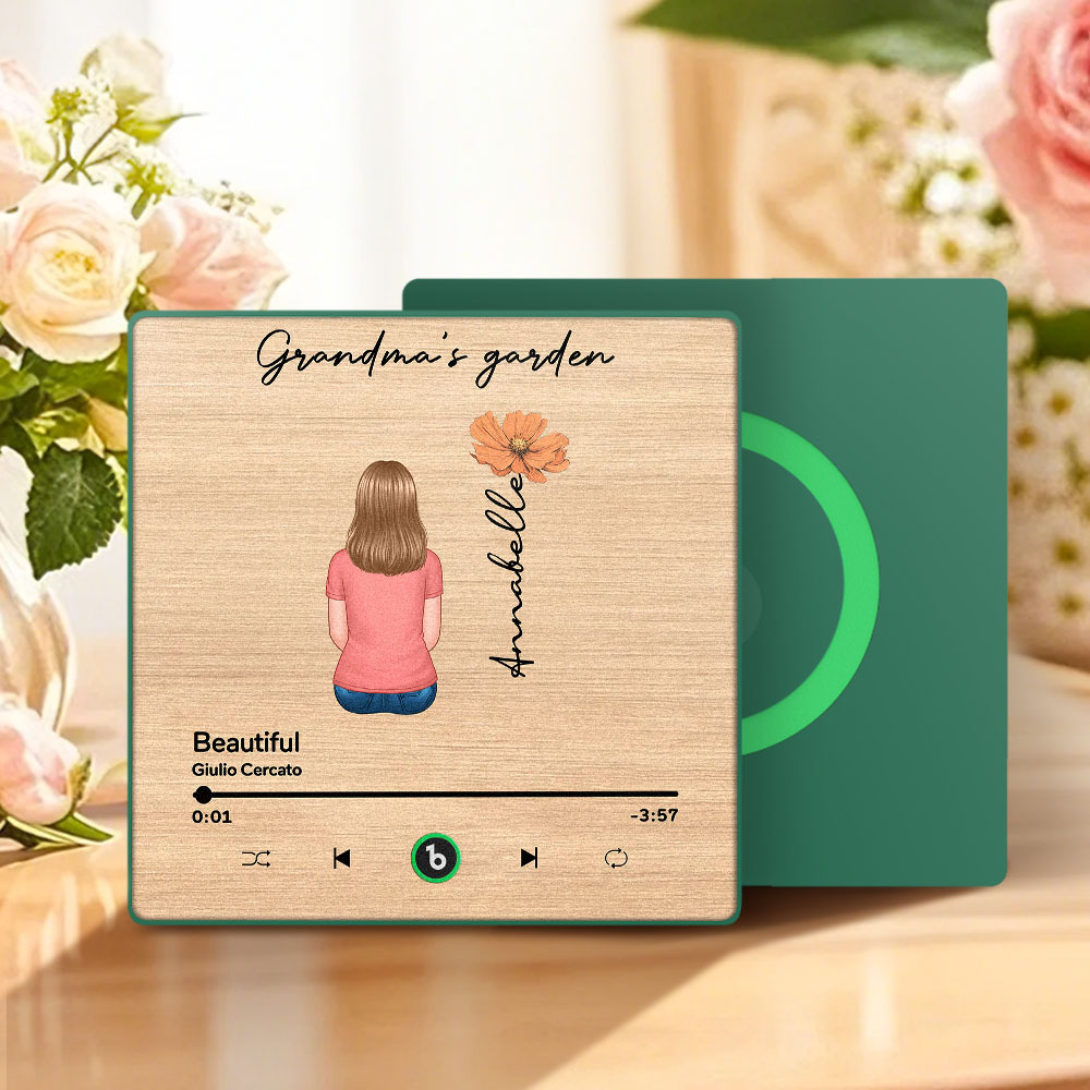 Mother's Day Custom Music Fridge MagnetMusic Wall Photo Sticker That Plays Music Without Cell Phone Multiple Styles - 