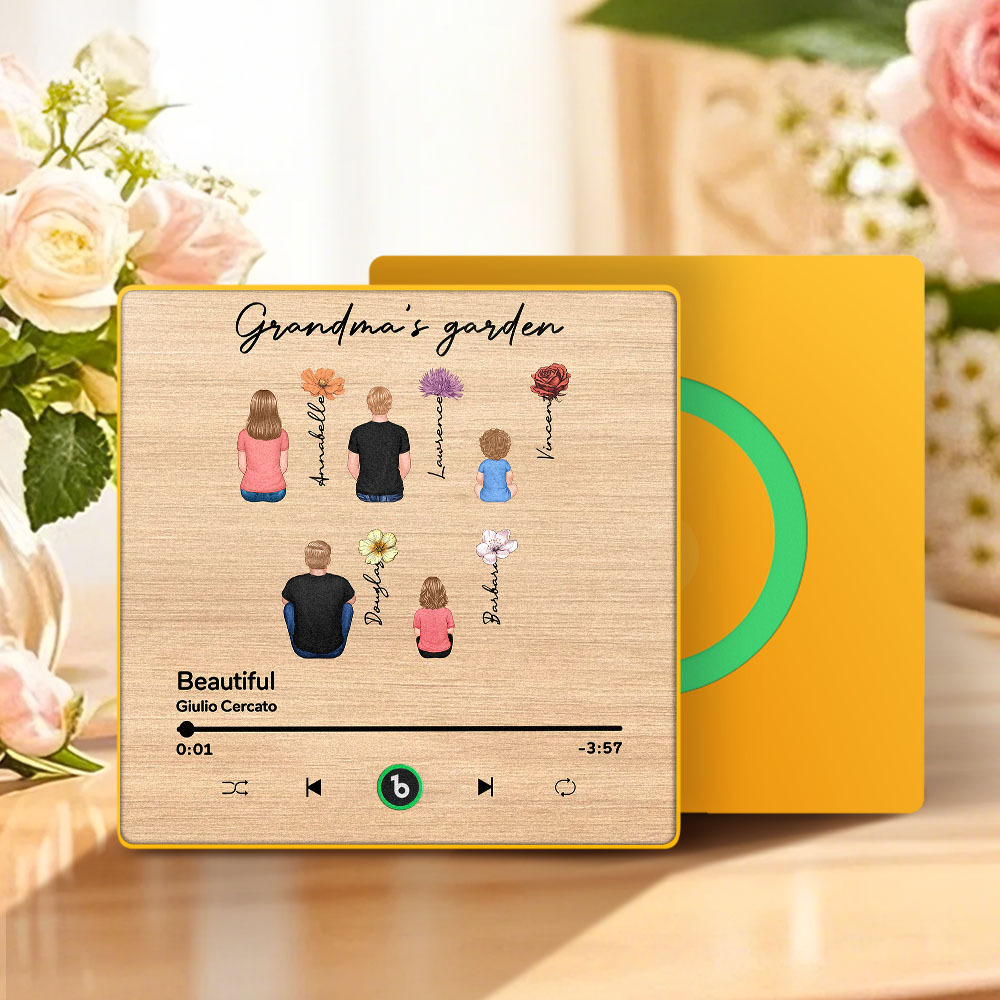 Mother's Day Custom Music Fridge MagnetMusic Wall Photo Sticker That Plays Music Without Cell Phone Multiple Styles - 