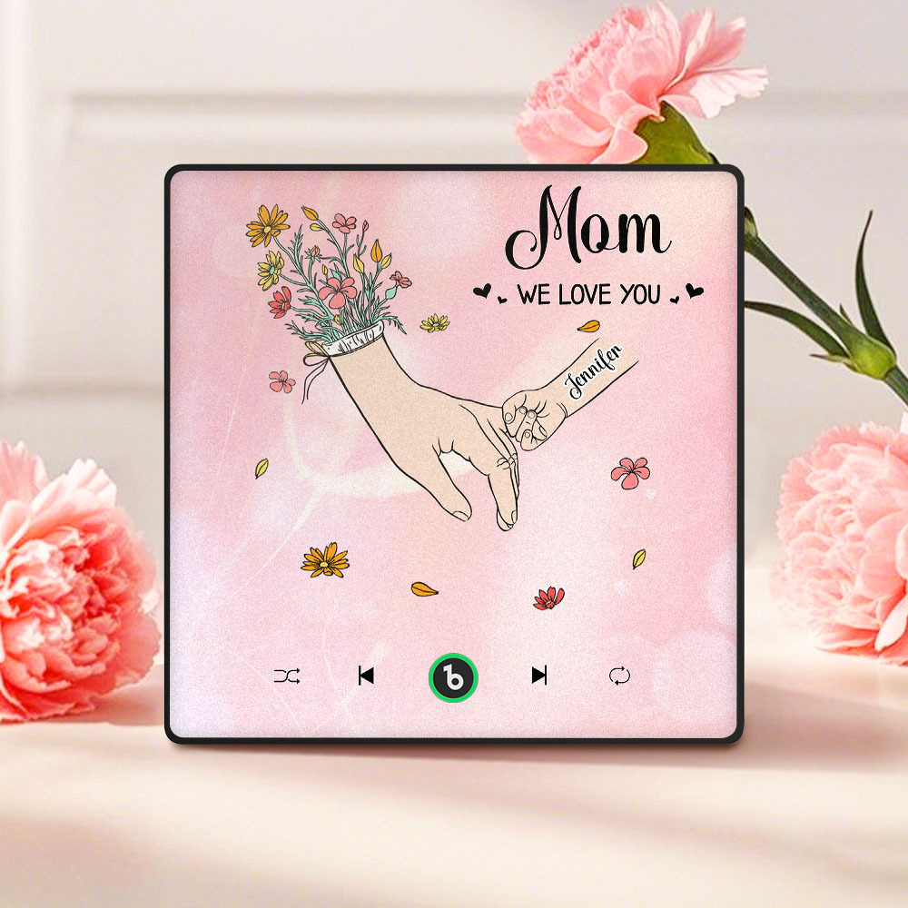 We Love You Mommy Custom Music Fridge Magnet Colorful Frame Album Fridge Magnet Music Wall Photo Sticker Mother's Day Gift - 