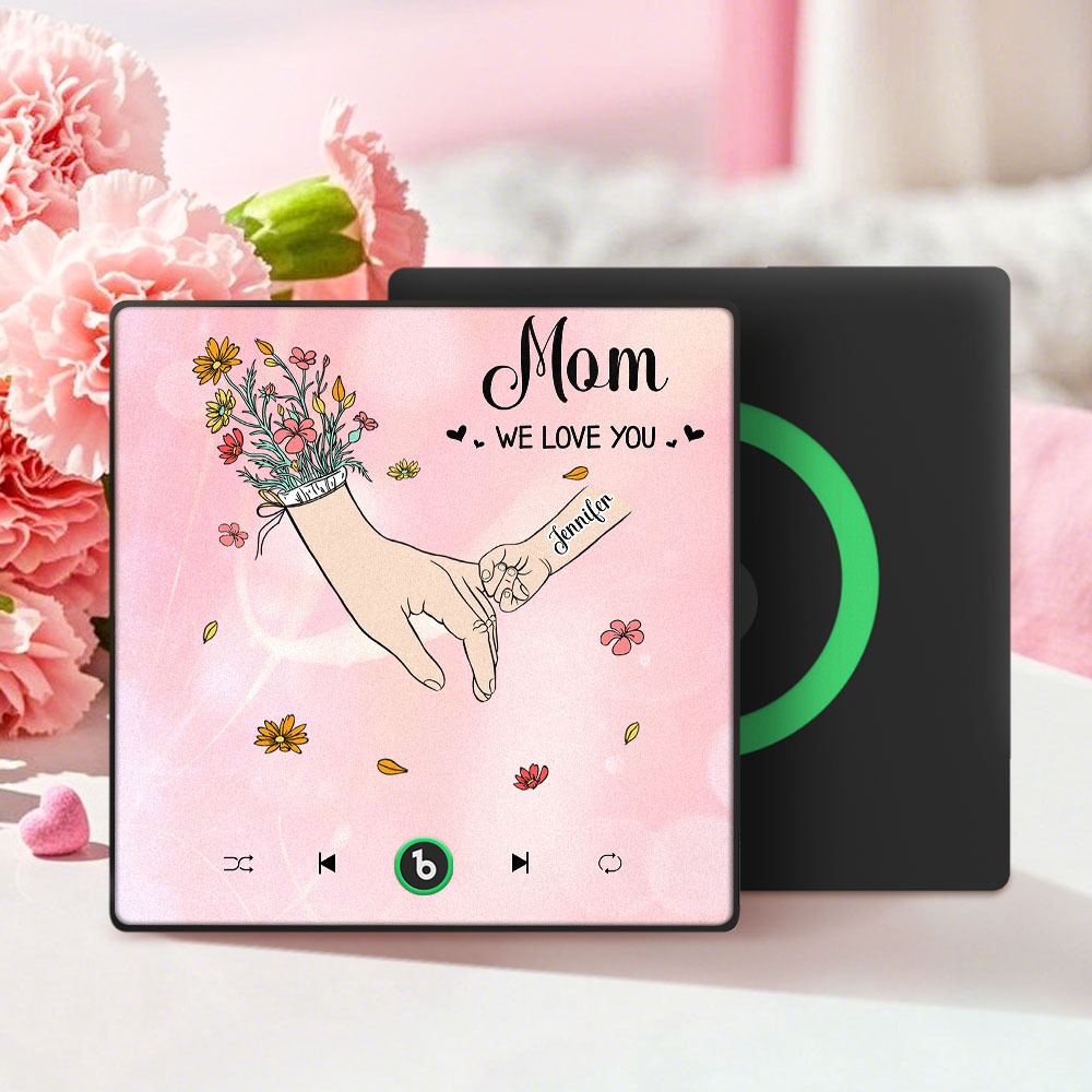 We Love You Mommy Custom Music Fridge Magnet Colorful Frame Album Fridge Magnet Music Wall Photo Sticker Mother's Day Gift - 