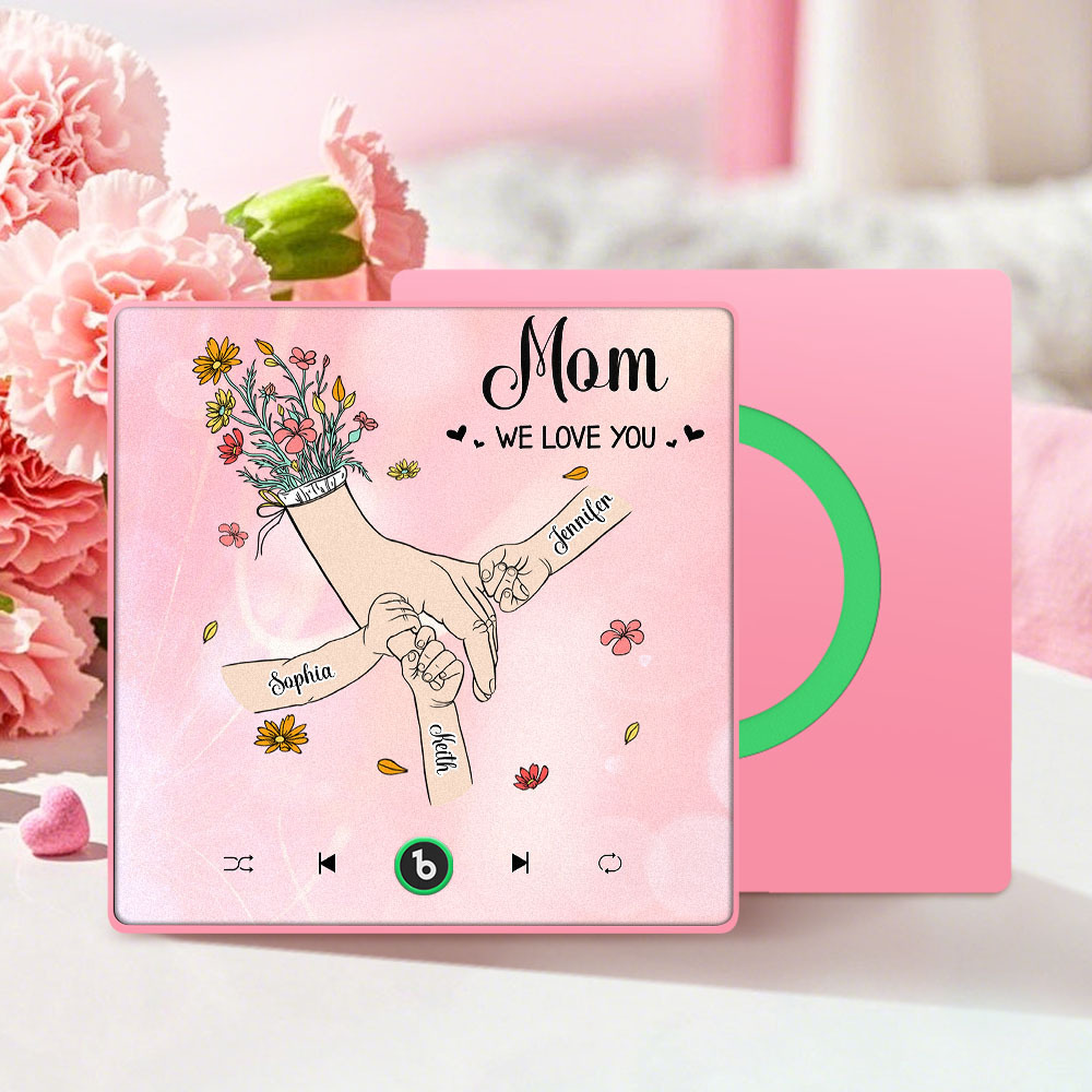 We Love You Mommy Custom Music Fridge Magnet Colorful Frame Album Fridge Magnet Music Wall Photo Sticker Mother's Day Gift - 