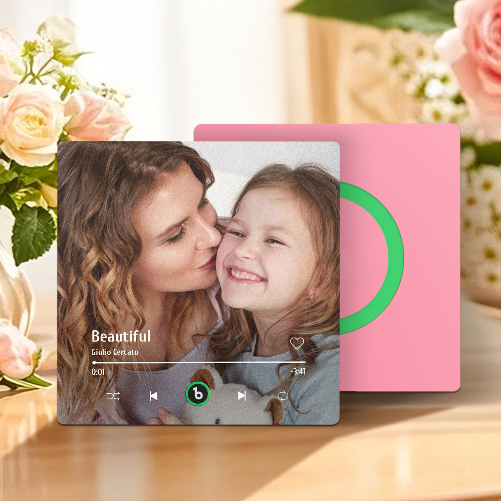 Custom Music Fridge Magnet Colorful Frame Album Fridge Magnet Music Wall Photo Sticker Mother's Day Gifts - 