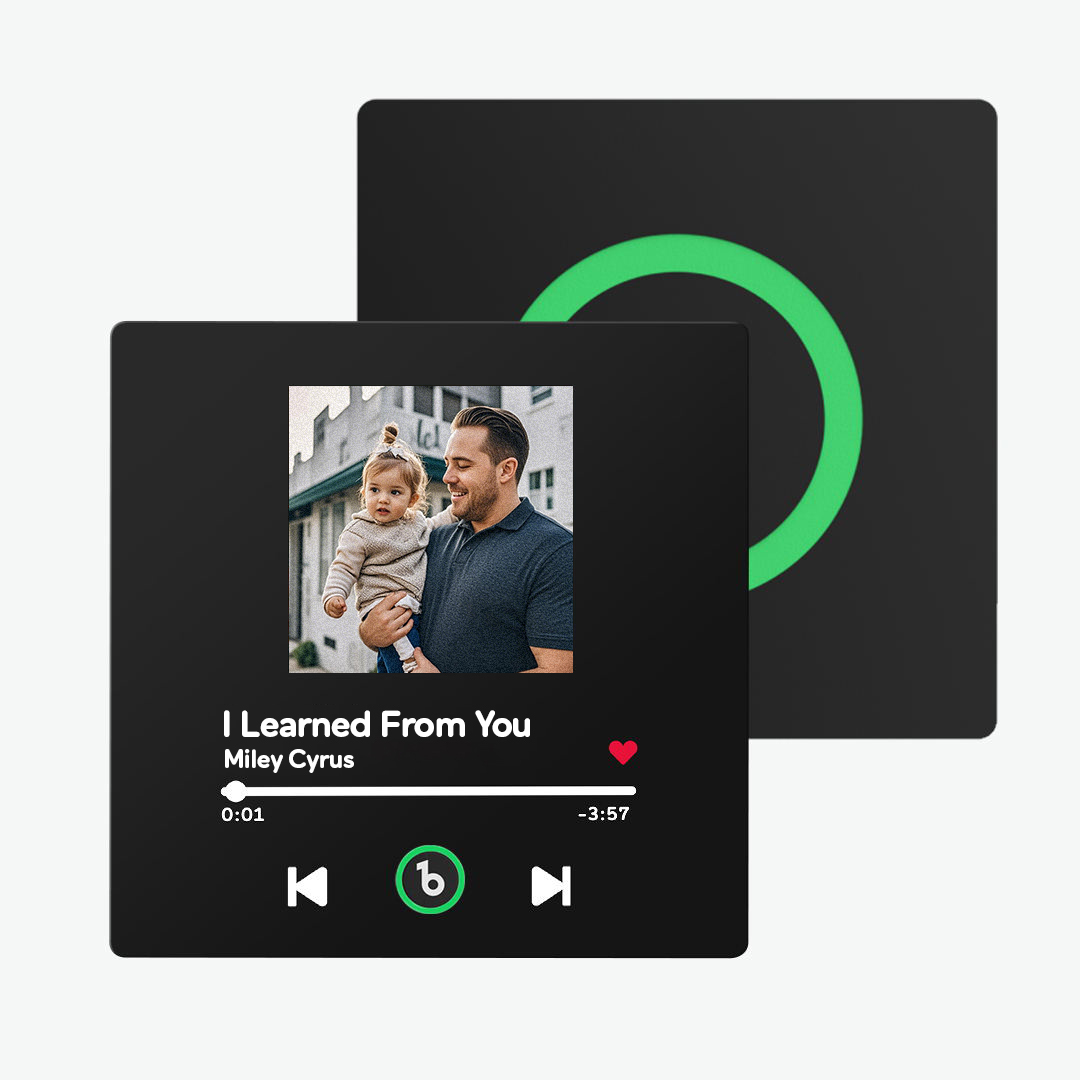 Custom Music Fridge Magnet New 4.0 Upgrade Colorful Frame Personalized Album Fridge Magnet That Can Be Played Song Anniversary Father and Son Gifts - 