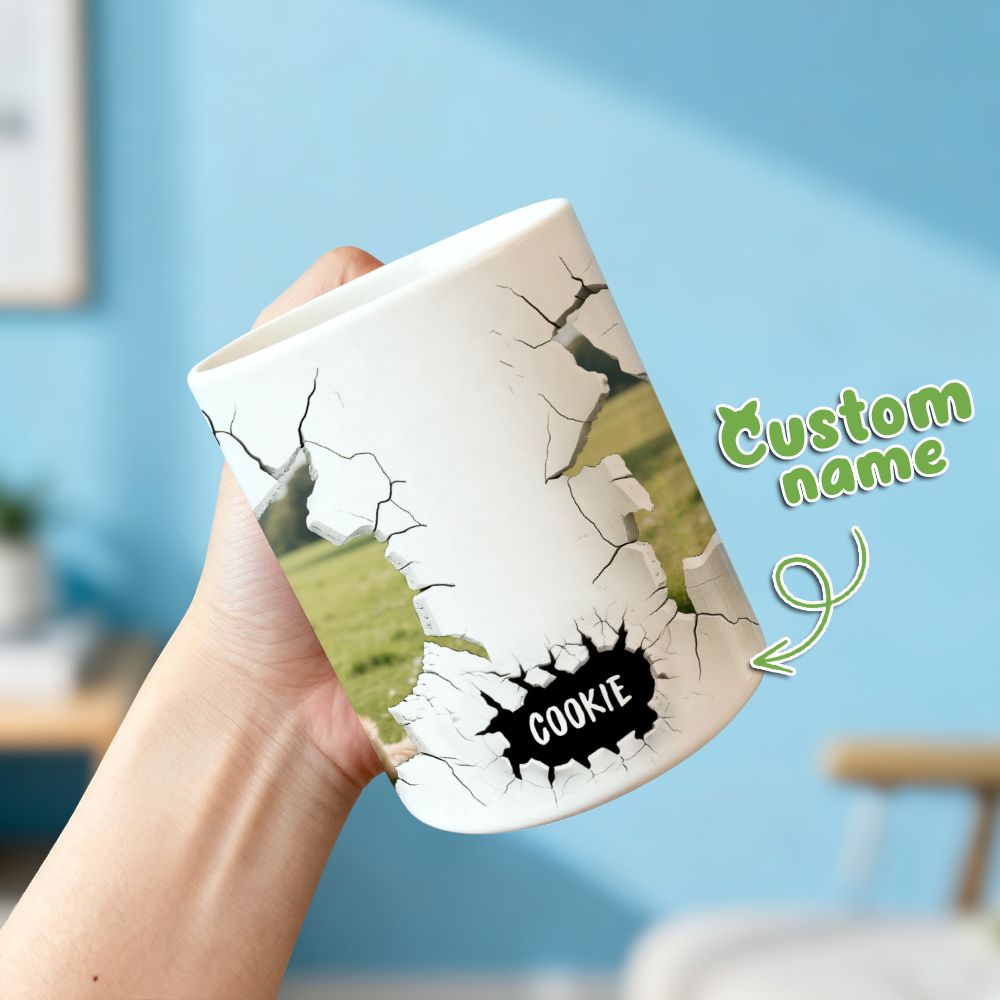 Custom Dog Cat Photo With 3D Inflated Mug Personalized Gift - 