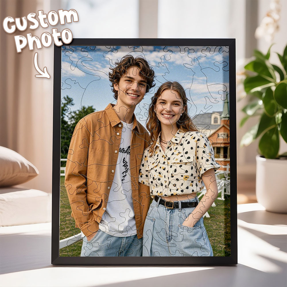 Personalized Dog Jigsaw Puzzle Photo Custom Puppy Puzzle Frame Best Gift Ever for Dog Moms & Puppy Dads