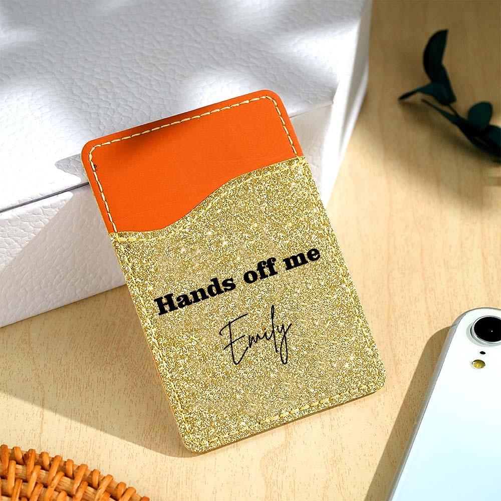 Personalized Text Cell Phone Wallet