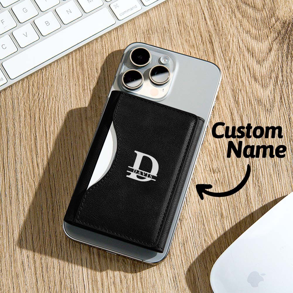 New Rotating Magnetic Wallet Stand – Multi-Card Holder with Secure Snap-On Design - 