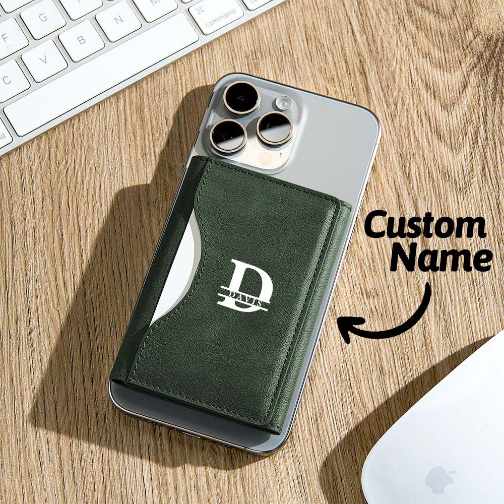 New Rotating Magnetic Wallet Stand – Multi-Card Holder with Secure Snap-On Design - 