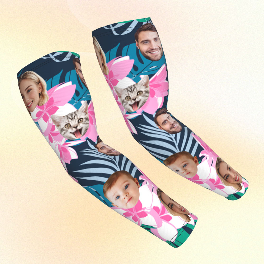 Personalized Sports Arm Sleeves With Photo - 