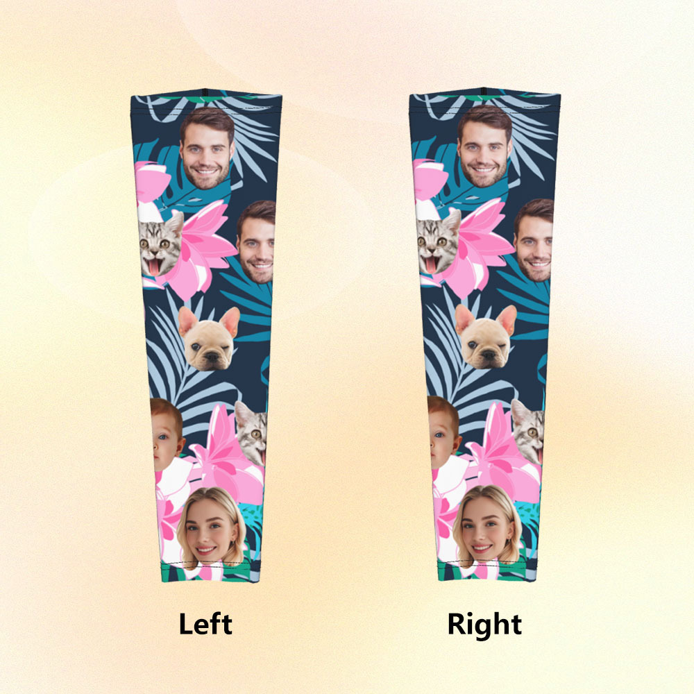 Personalized Sports Arm Sleeves With Photo - 