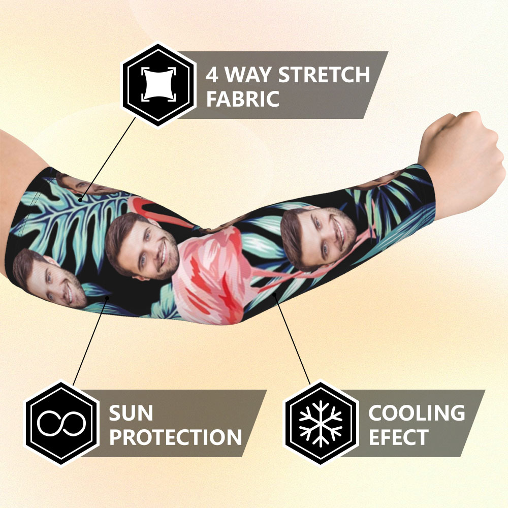 Personalized Sports Arm Sleeves With Photo - 