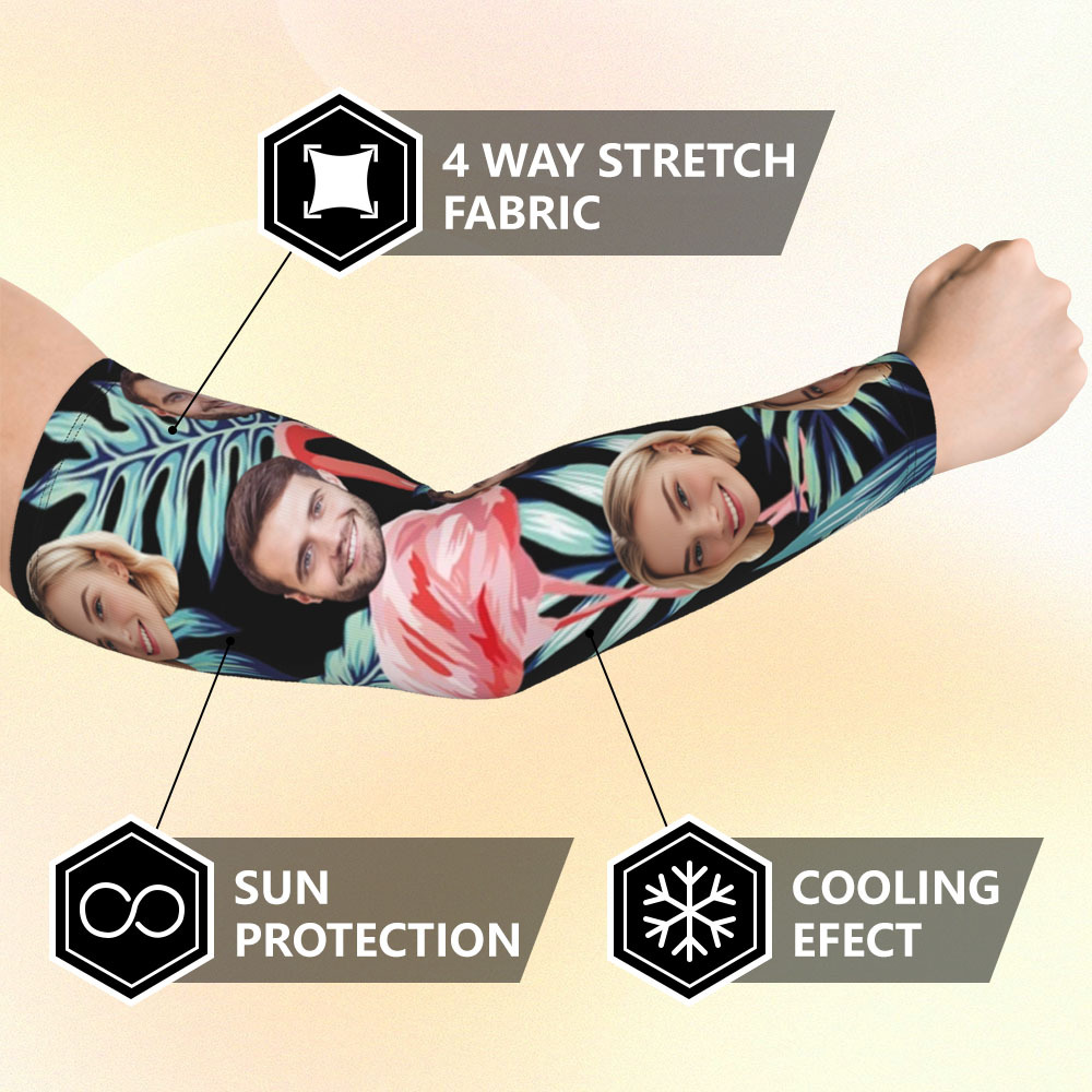 Personalized Sports Arm Sleeves With Photo - 