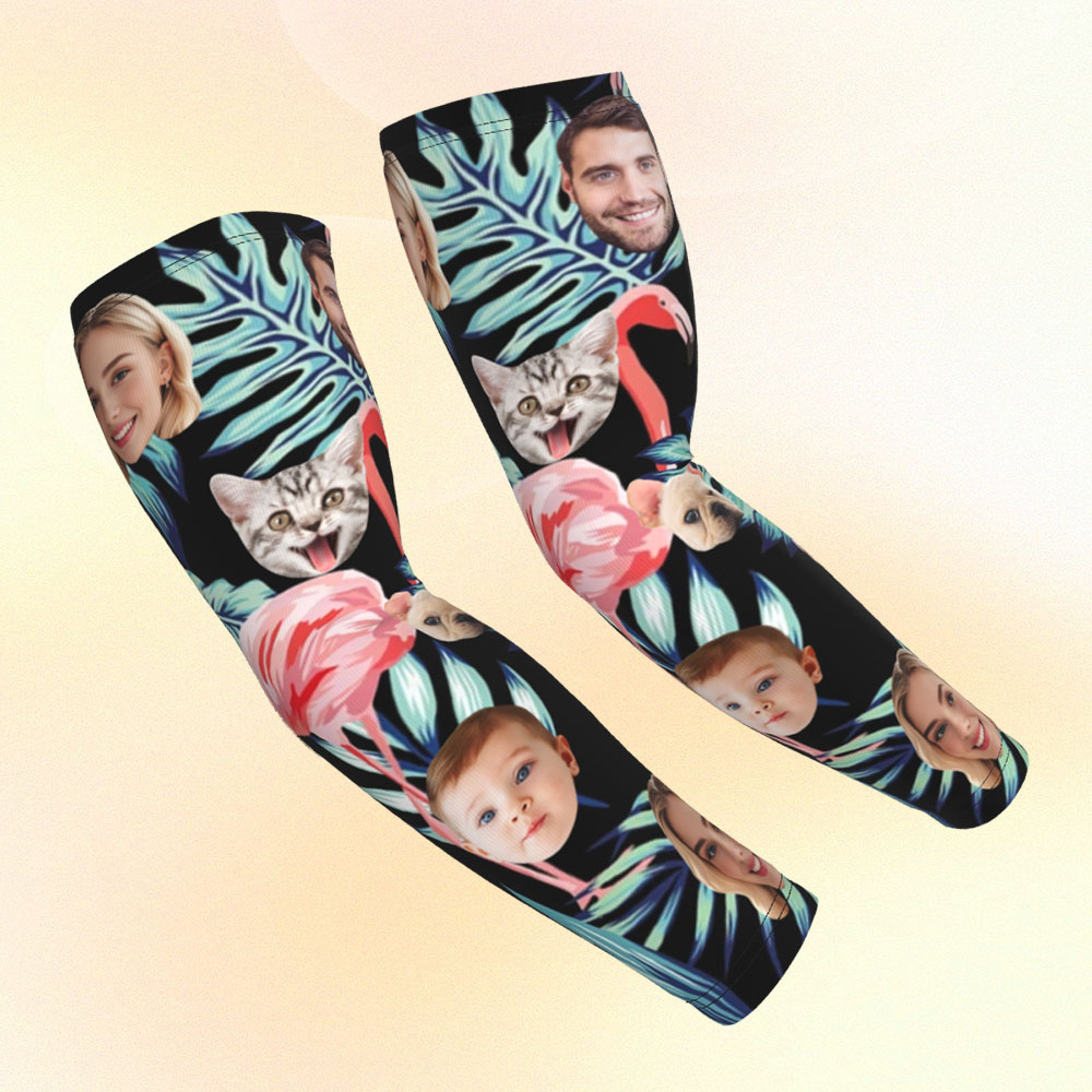 Personalized Sports Arm Sleeves With Photo - 