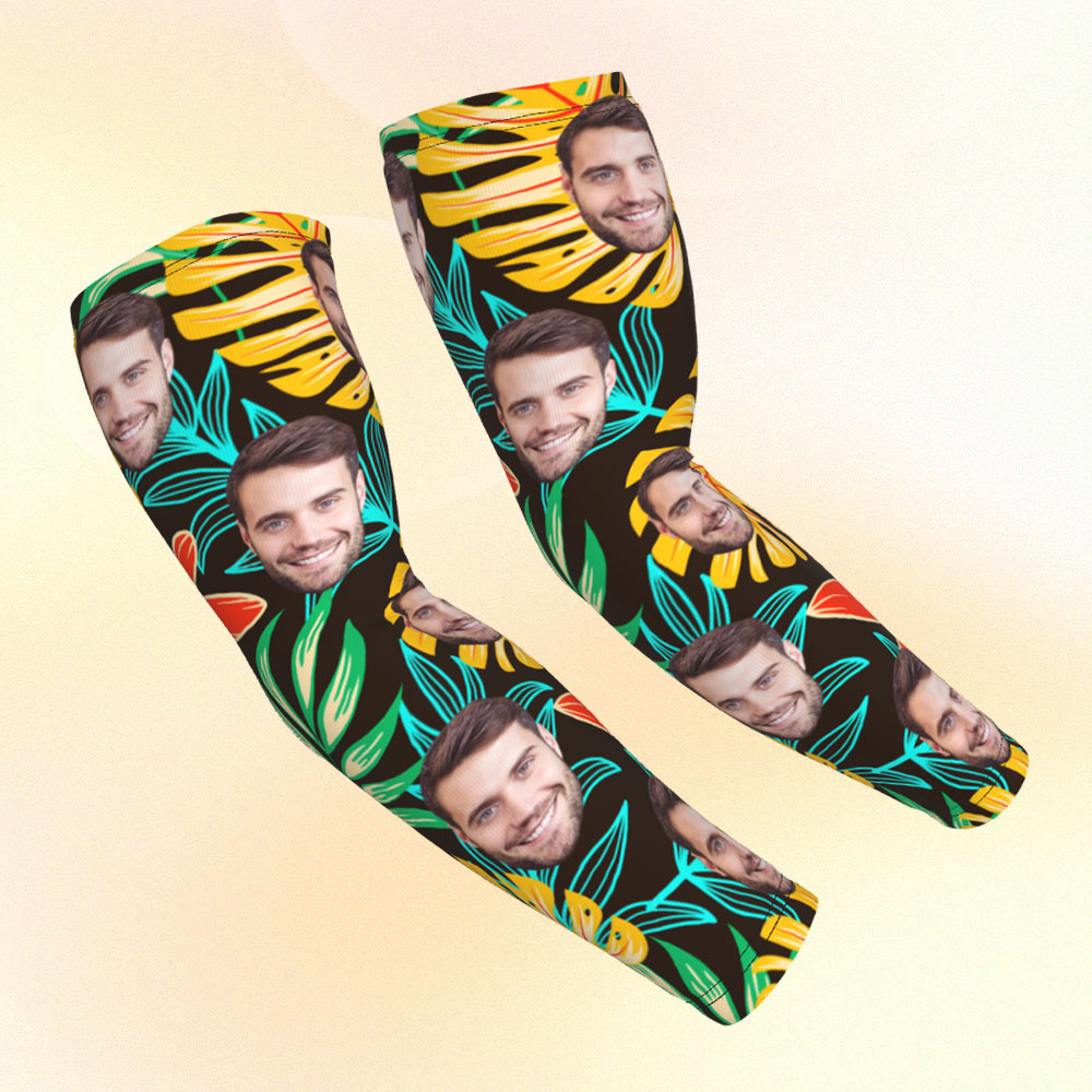 Personalized Sports Arm Sleeves With Photo - 