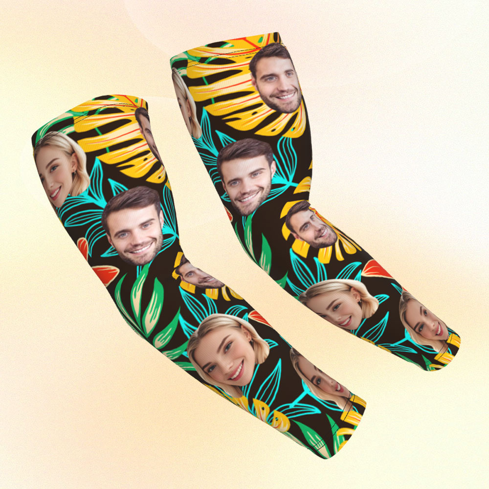 Personalized Sports Arm Sleeves With Photo - 