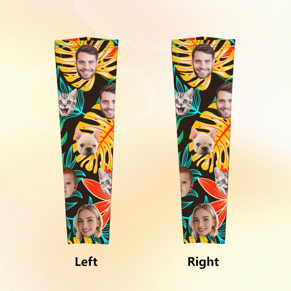 Personalized Sports Arm Sleeves With Photo - 
