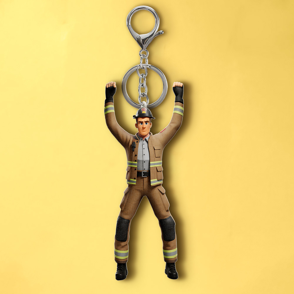 Custom Head-Only Mini Me Cartoon Keychain/Bag Charm Personalized Face Twistable Doll Keychain - 