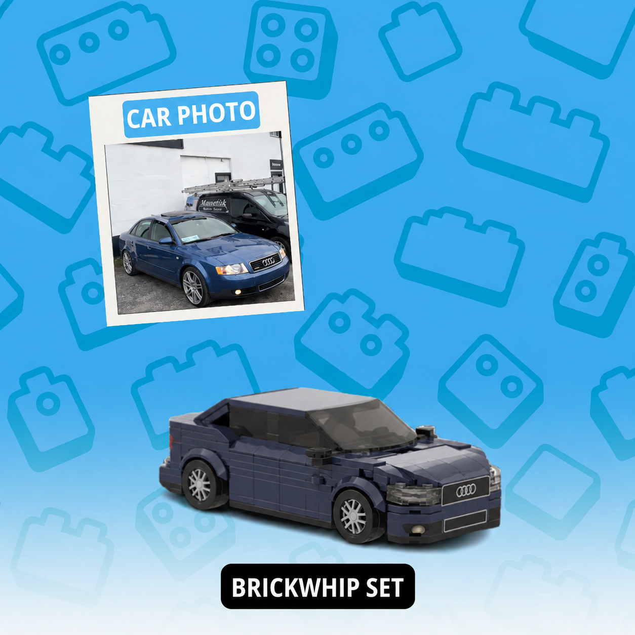 Custom Photo Car Brick Set Basic Edition and Premium Edition
