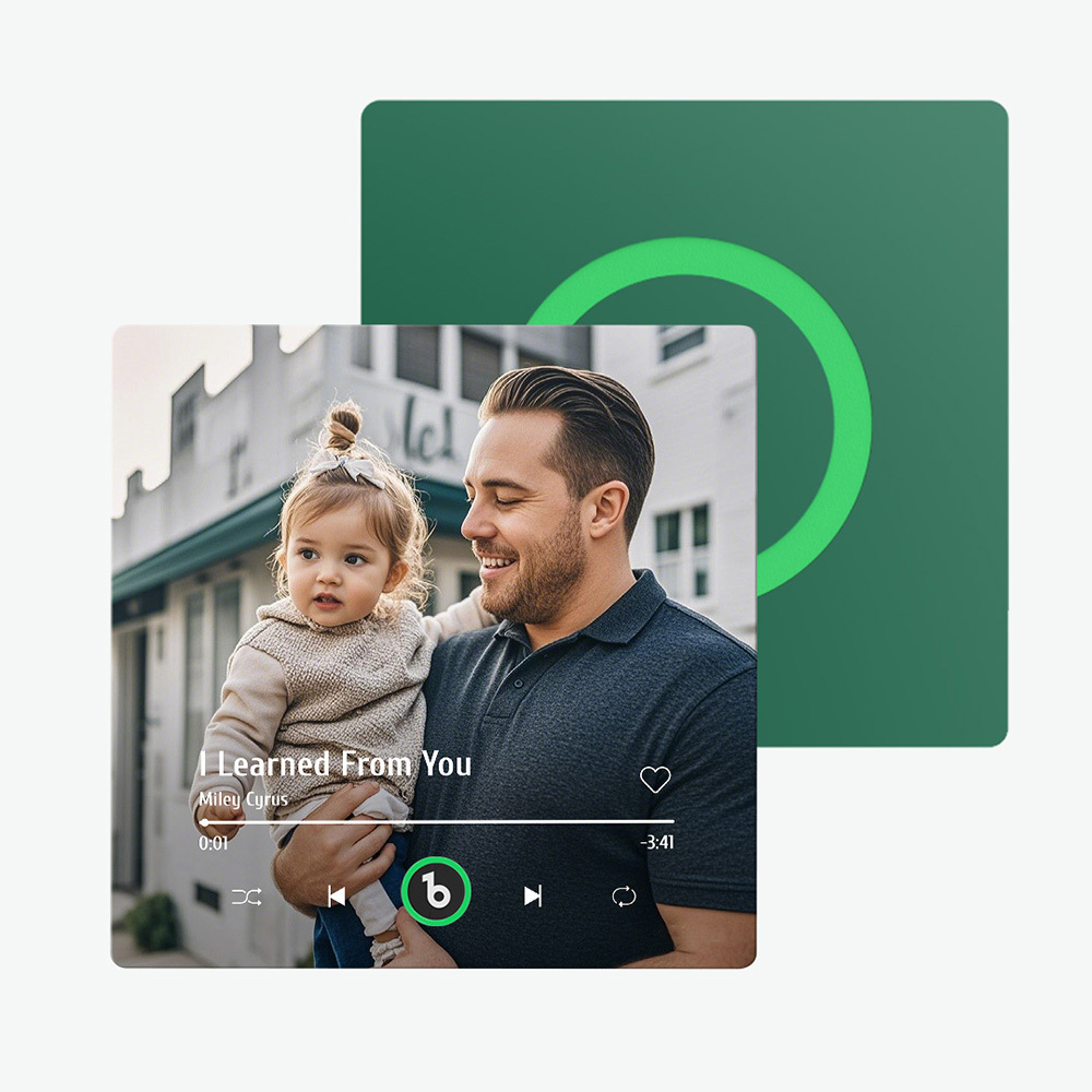 Custom Music Fridge Magnet New 4.0 Upgrade Colorful Frame Album Fridge Magnet Music Wall Photo Sticker Music Movement That Can Be Played Gift for Dad - 