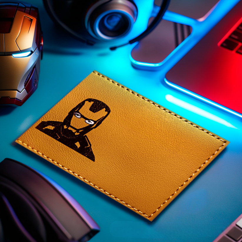 Upgrade His Wallet Game Bat ID Superhero-Themed Leather Card Holder - 