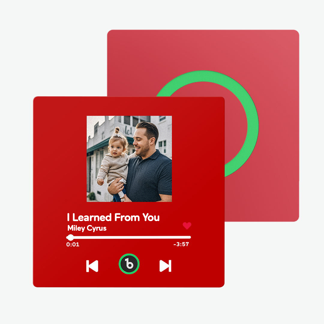 Custom Music Fridge Magnet New 4.0 Upgrade Colorful Frame Personalized Album Fridge Magnet That Can Be Played Song Anniversary Father and Son Gifts - 