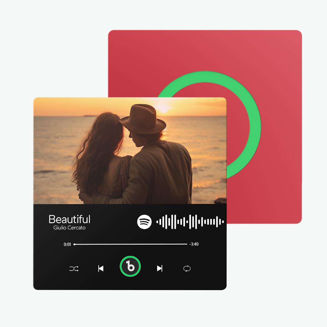 New 4.0 Upgrade Custom Music Fridge Magnet Colorful Frame Album Fridge Magnet Can Play Songs Gift for Couple