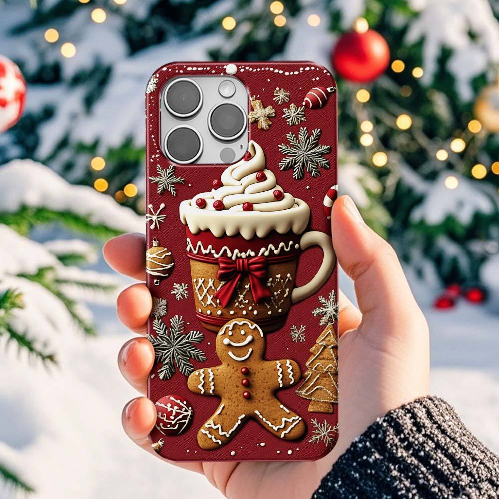 Christmas 3D Illusion Phone Cases, multiple styles available, iPhone, Pixel, Samsung