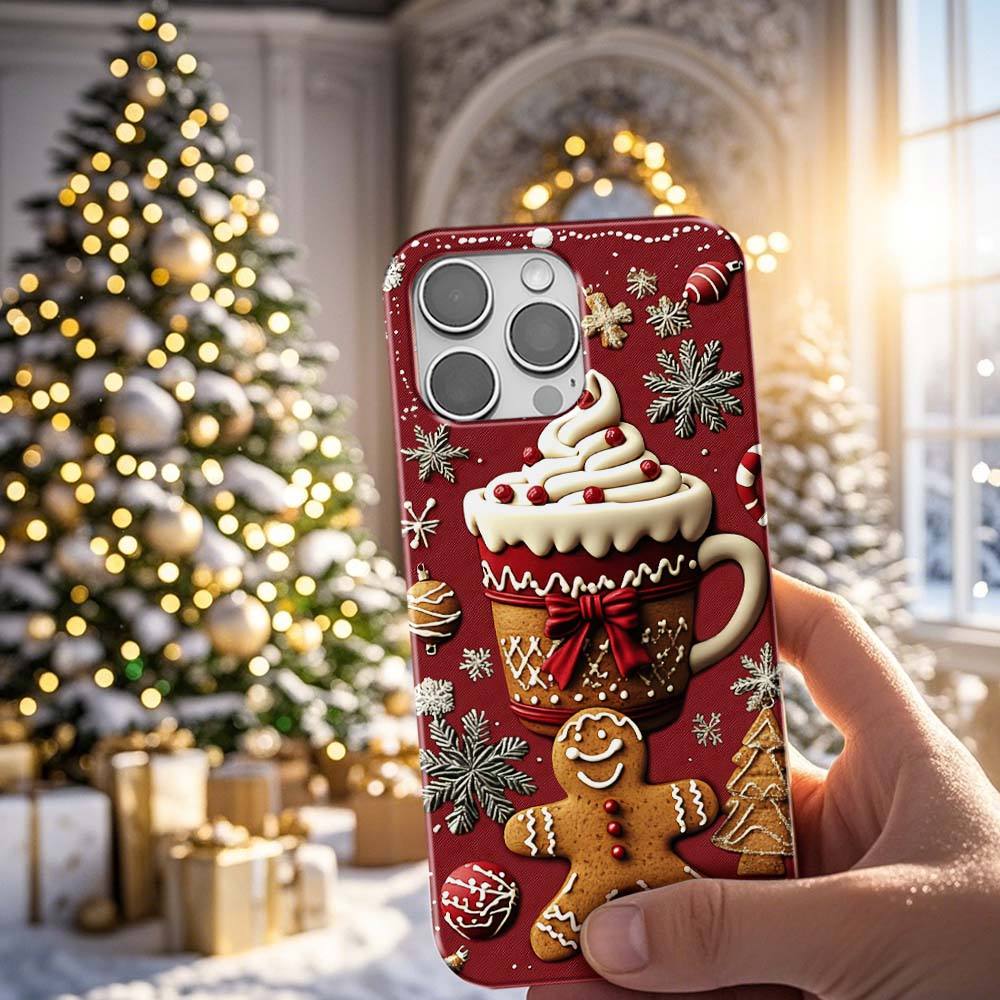 Christmas 3D Illusion Phone Cases, multiple styles available, iPhone, Pixel, Samsung