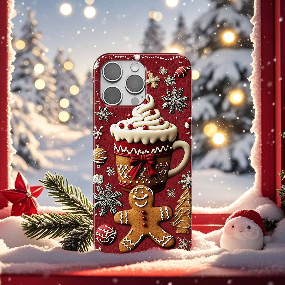 Christmas 3D Illusion Phone Cases, multiple styles available, iPhone, Pixel, Samsung