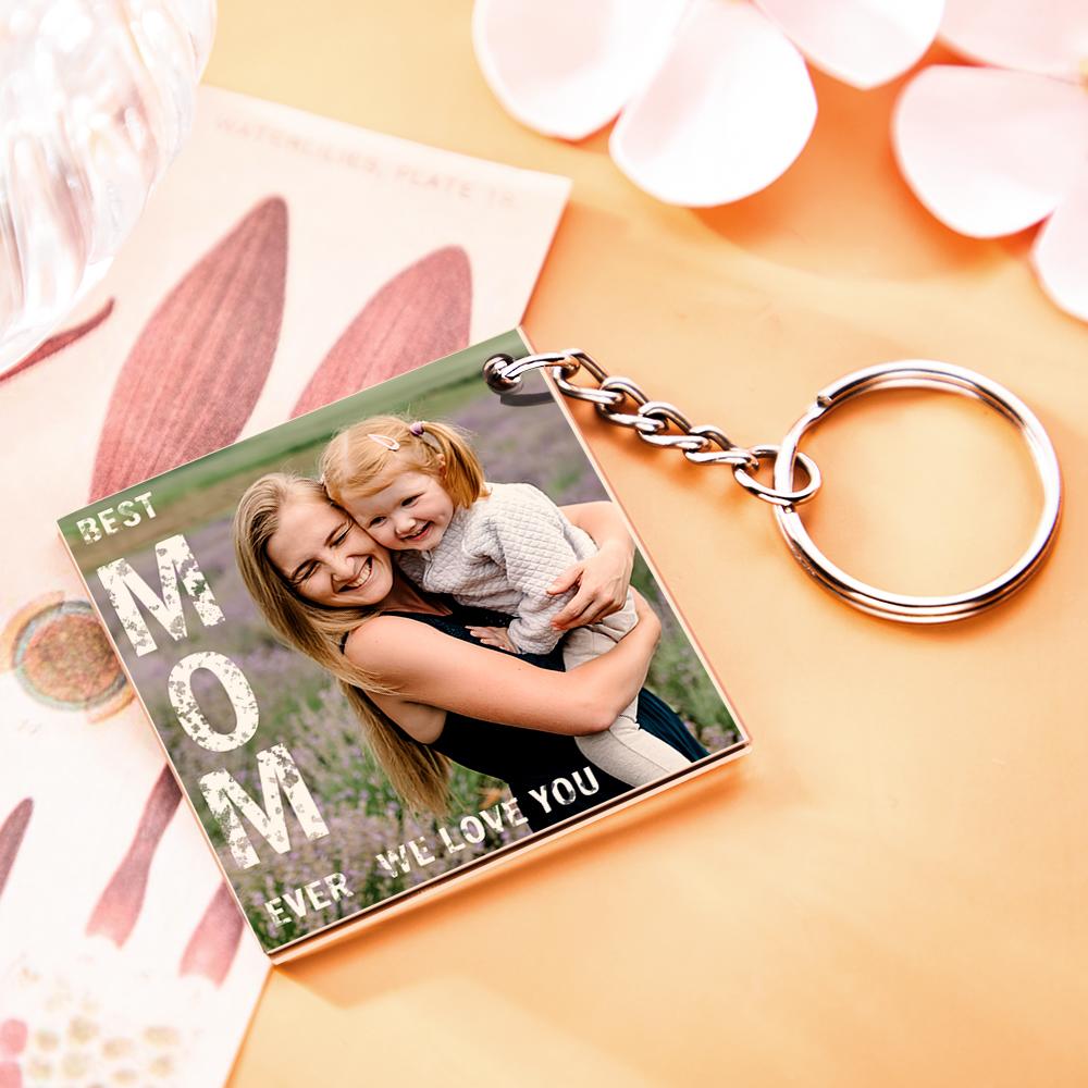 Custom Photo Keychain Spotify Keychain Personalised Gift for Mom Mother's Day Gift