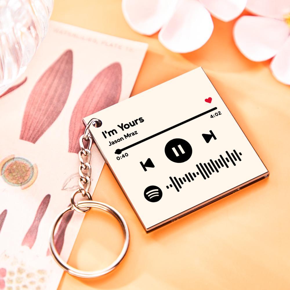 Custom Photo Keychain Spotify Keychain Personalized Gift for Mom Mother's Day Gift - myphotowalletau