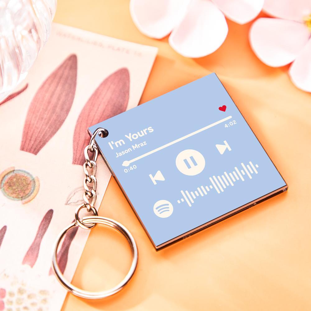 Custom Photo Keychain Spotify Keychain Personalized Gift for Mom Mother's Day Gift - myphotowalletau