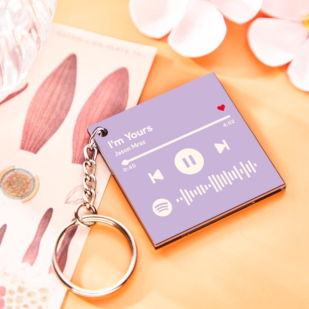Custom Photo Keychain Spotify Keychain Personalized Gift for Mom Mother's Day Gift - myphotowalletau