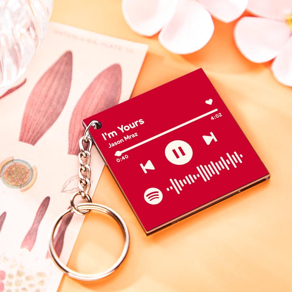 Custom Photo Keychain Spotify Keychain Personalized Gift for Mom Mother's Day Gift - myphotowalletau