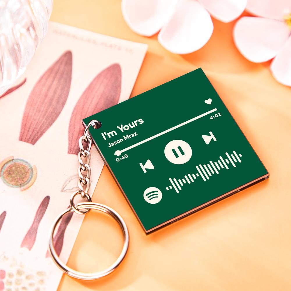 Custom Photo Keychain Spotify Keychain Personalized Gift for Mom Mother's Day Gift - myphotowalletau