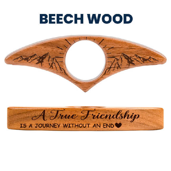 A True Friendship Is A Journey Without An End - Personalized Book Page Holder - 