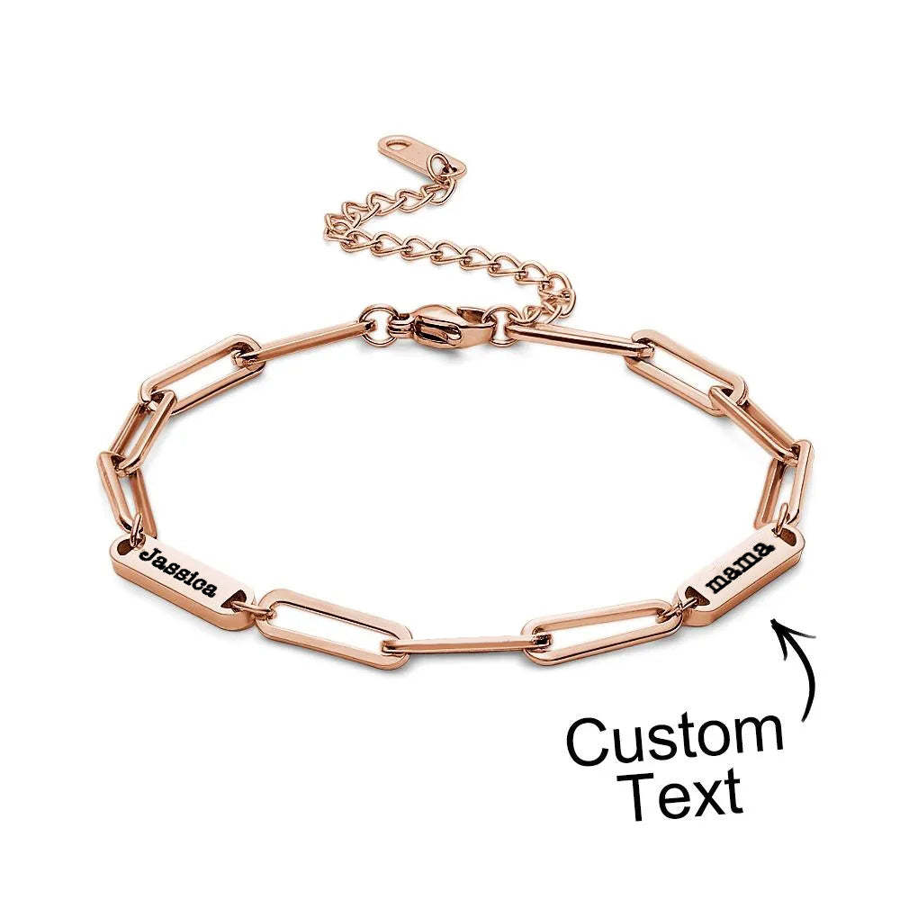 Custom Names Bracelet Multi Names Engraved - 