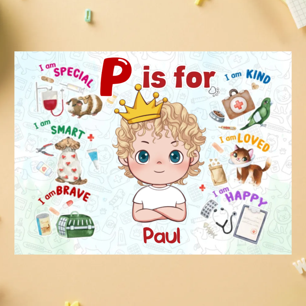 Personalized Jigsaw Puzzle Gift for Kids with VET �?Custom Kids Jigsaw Puzzle - 